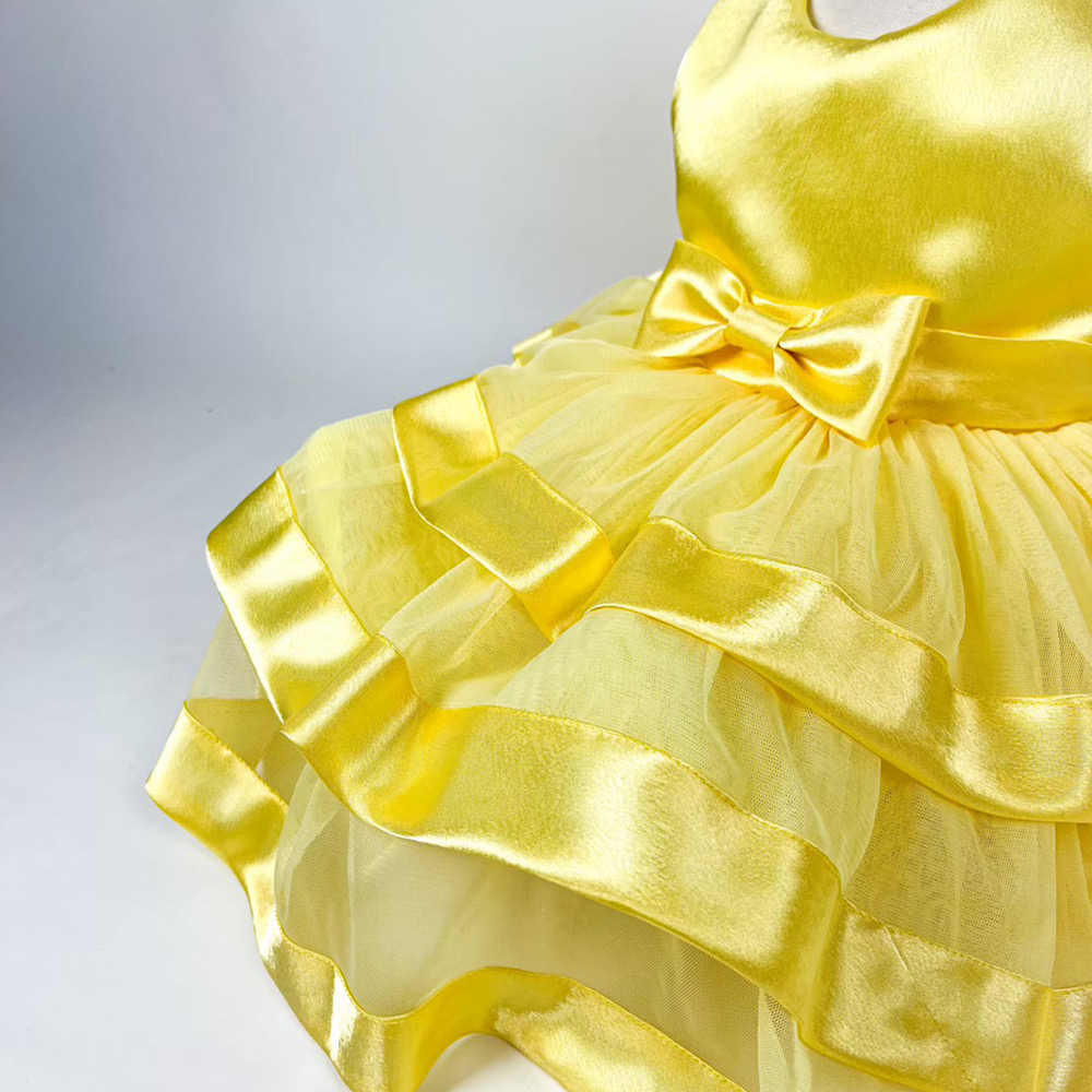 3段フリルバリュームドレス