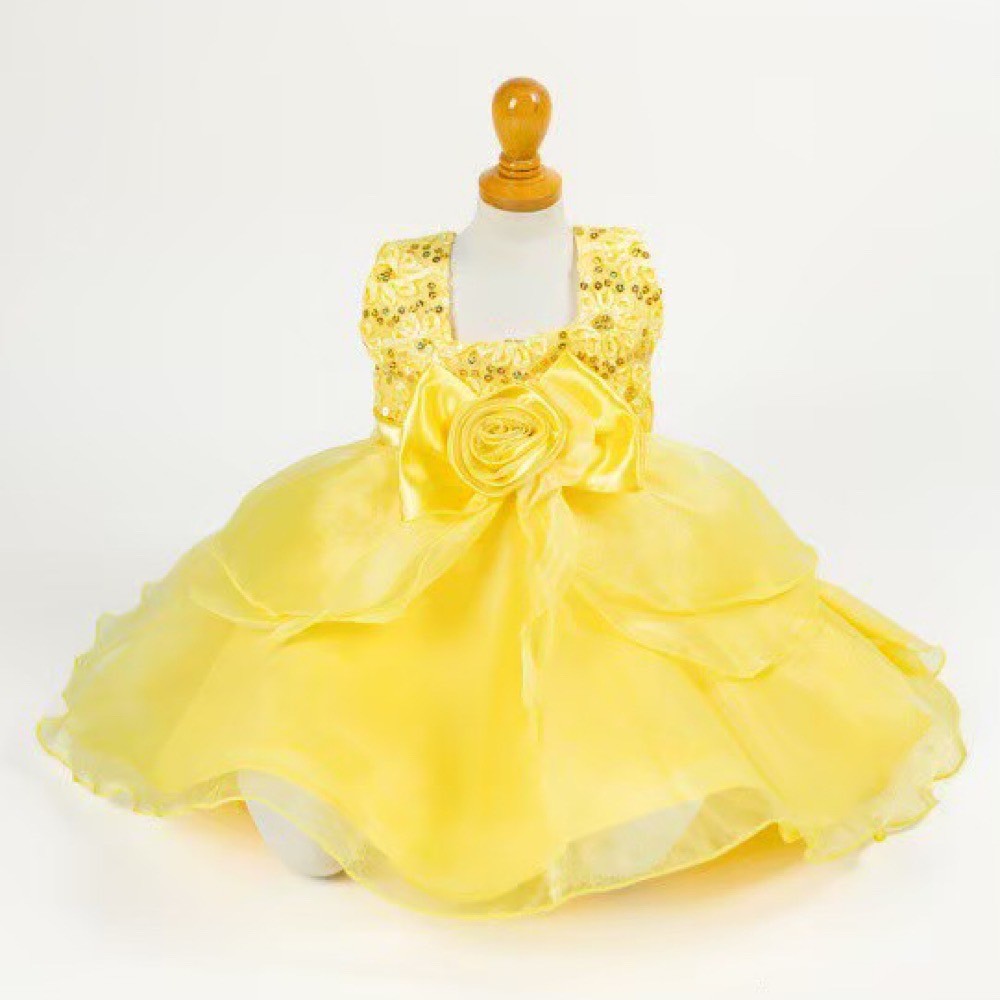 イエローローズフラワードレス