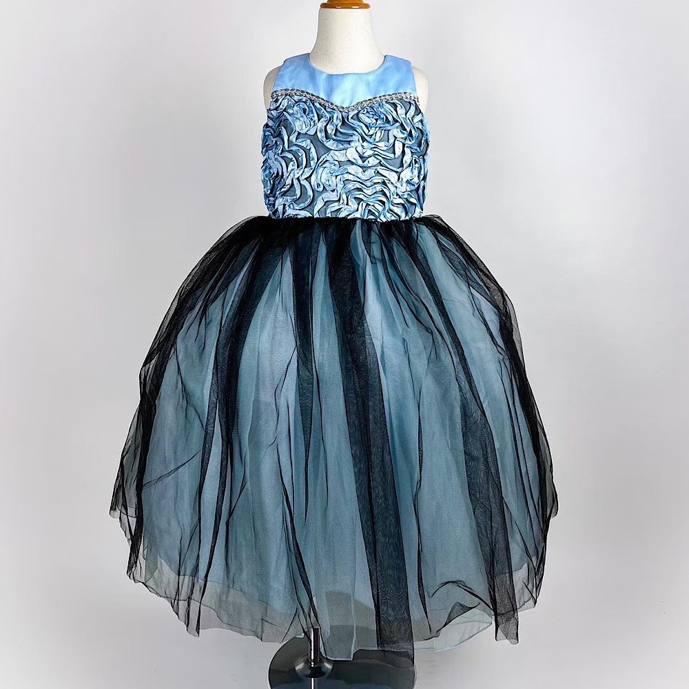 ブルーチュールドレス