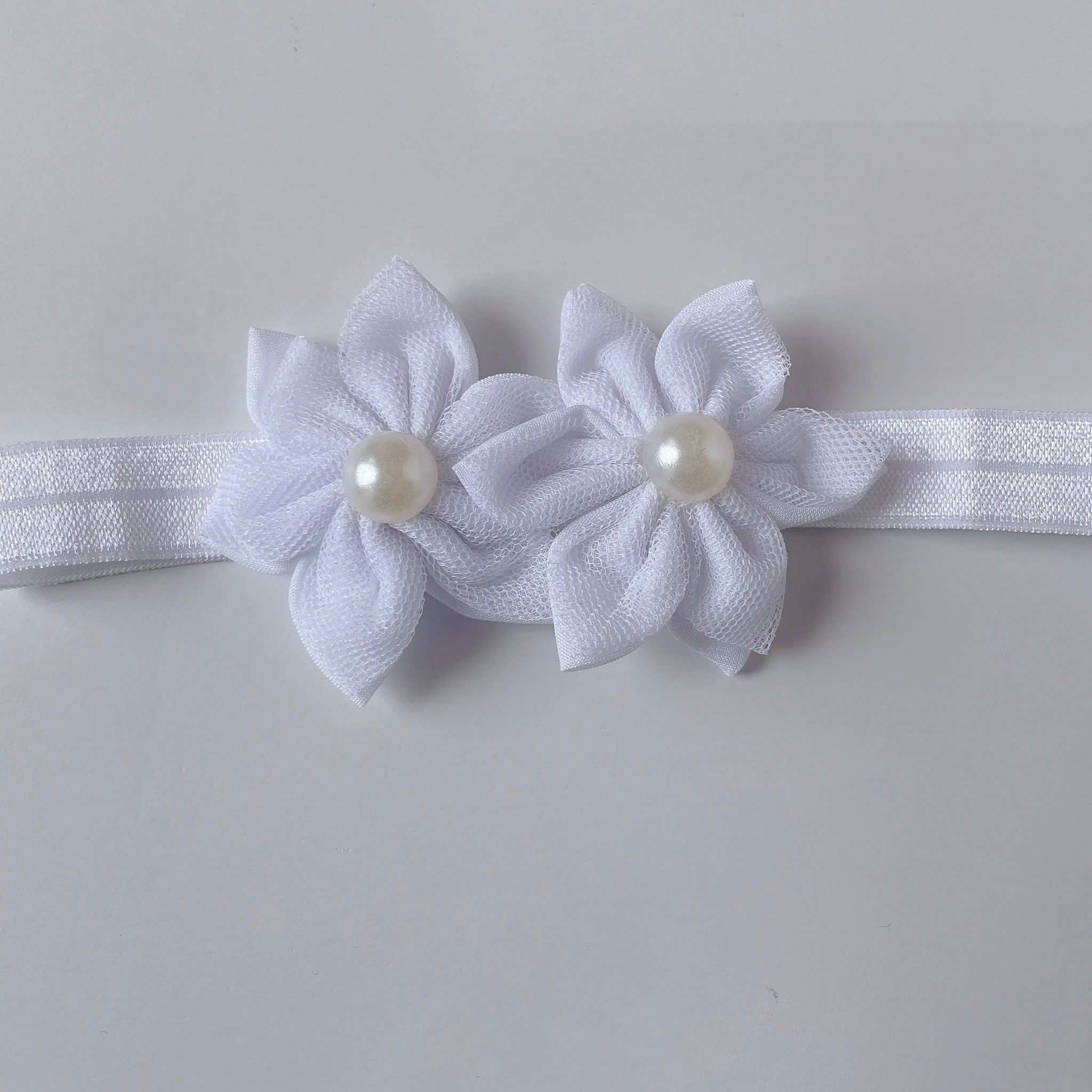 2連フラワーヘアバンド