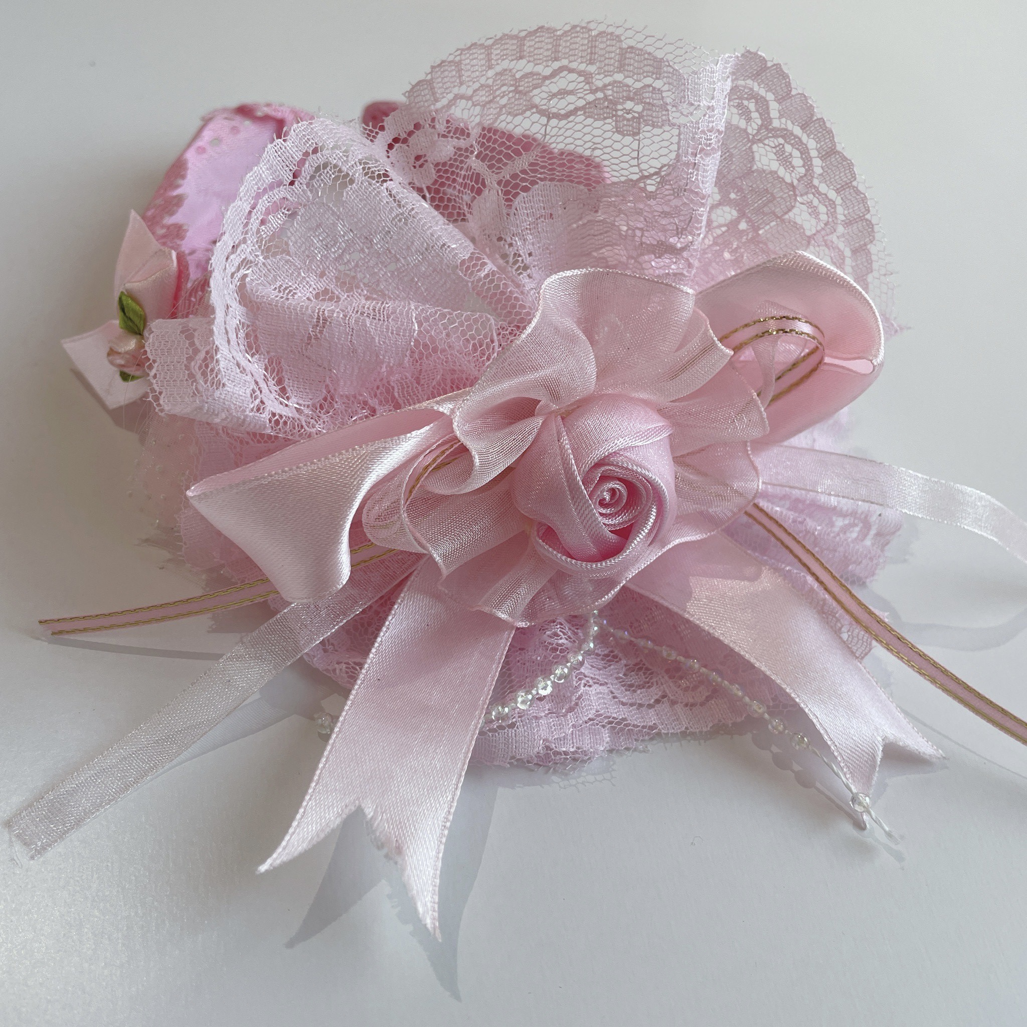 フリルリボンミニバラカチューシャ