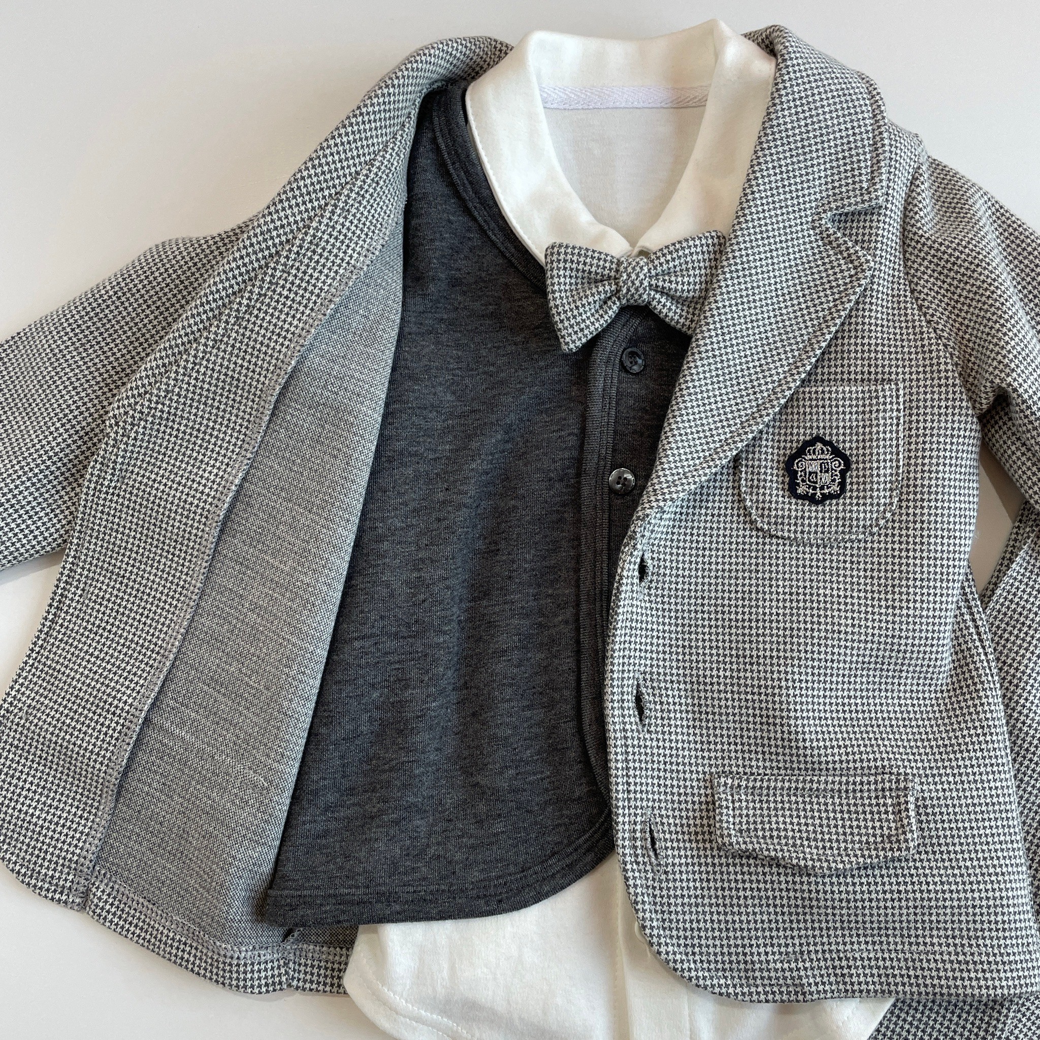 千鳥柄フォーマルスーツ