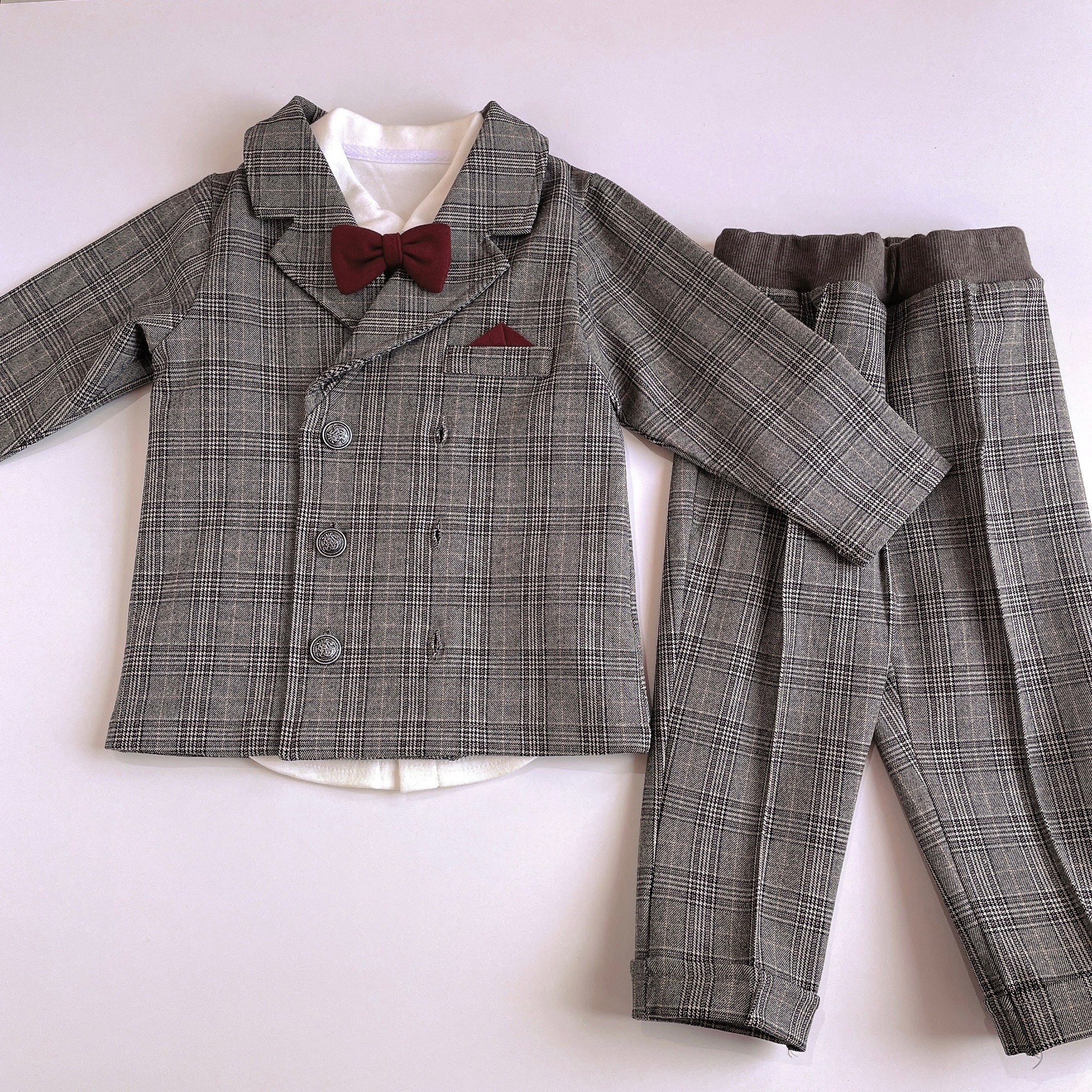 タータンチェックＷスーツセット