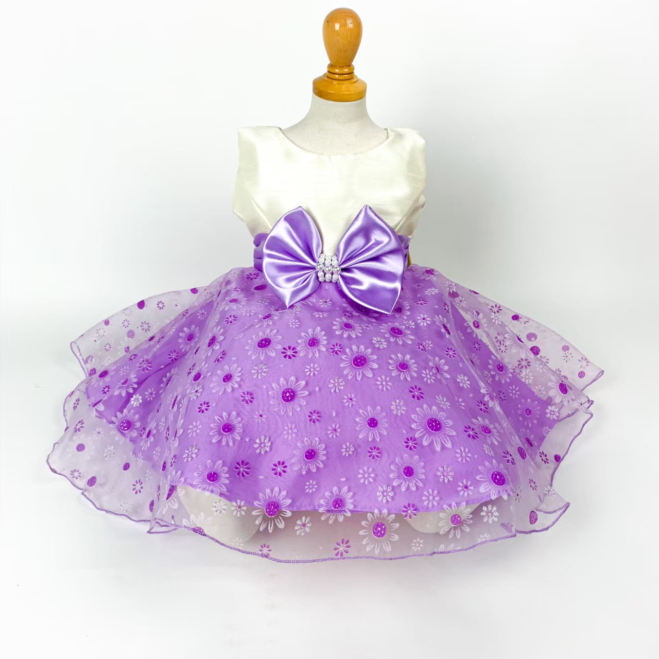 パールリボンサンフラワードレス(パープル)