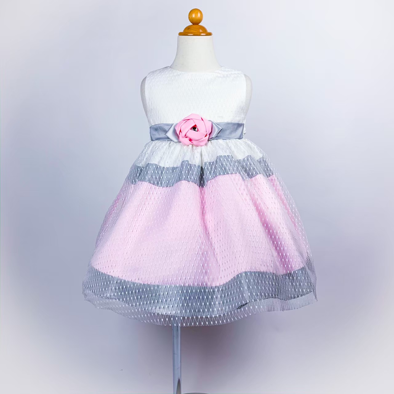 ボーダーフラワードレス