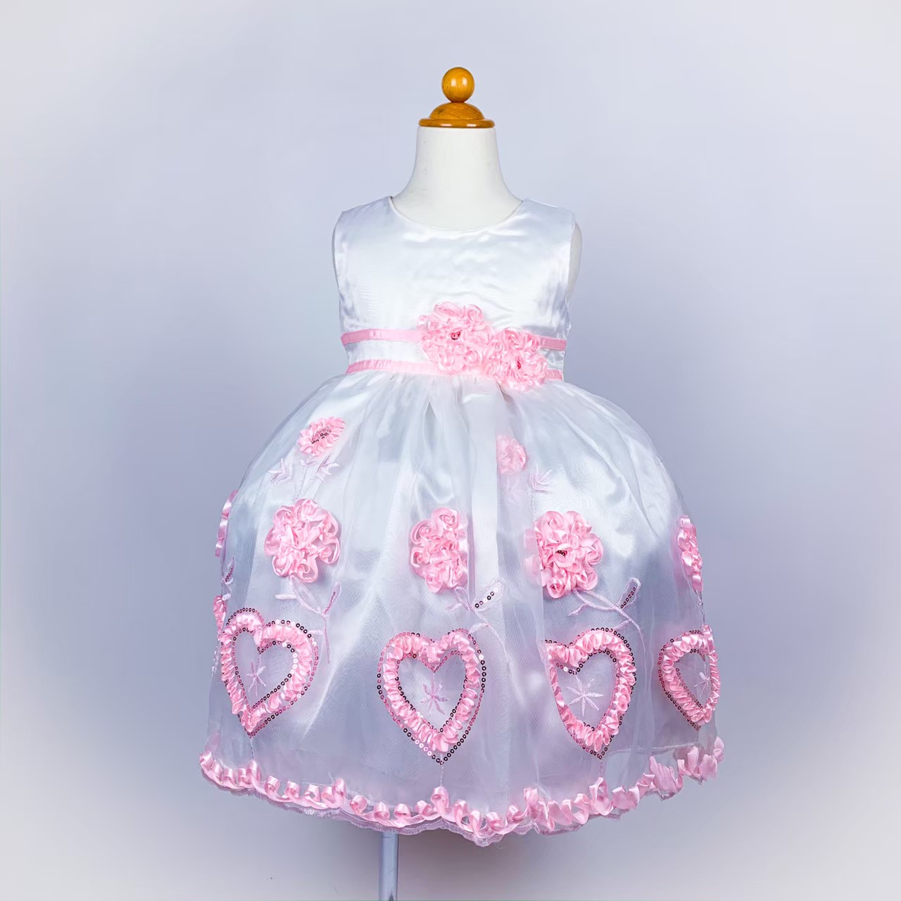 ハート刺繍フォーマルドレス