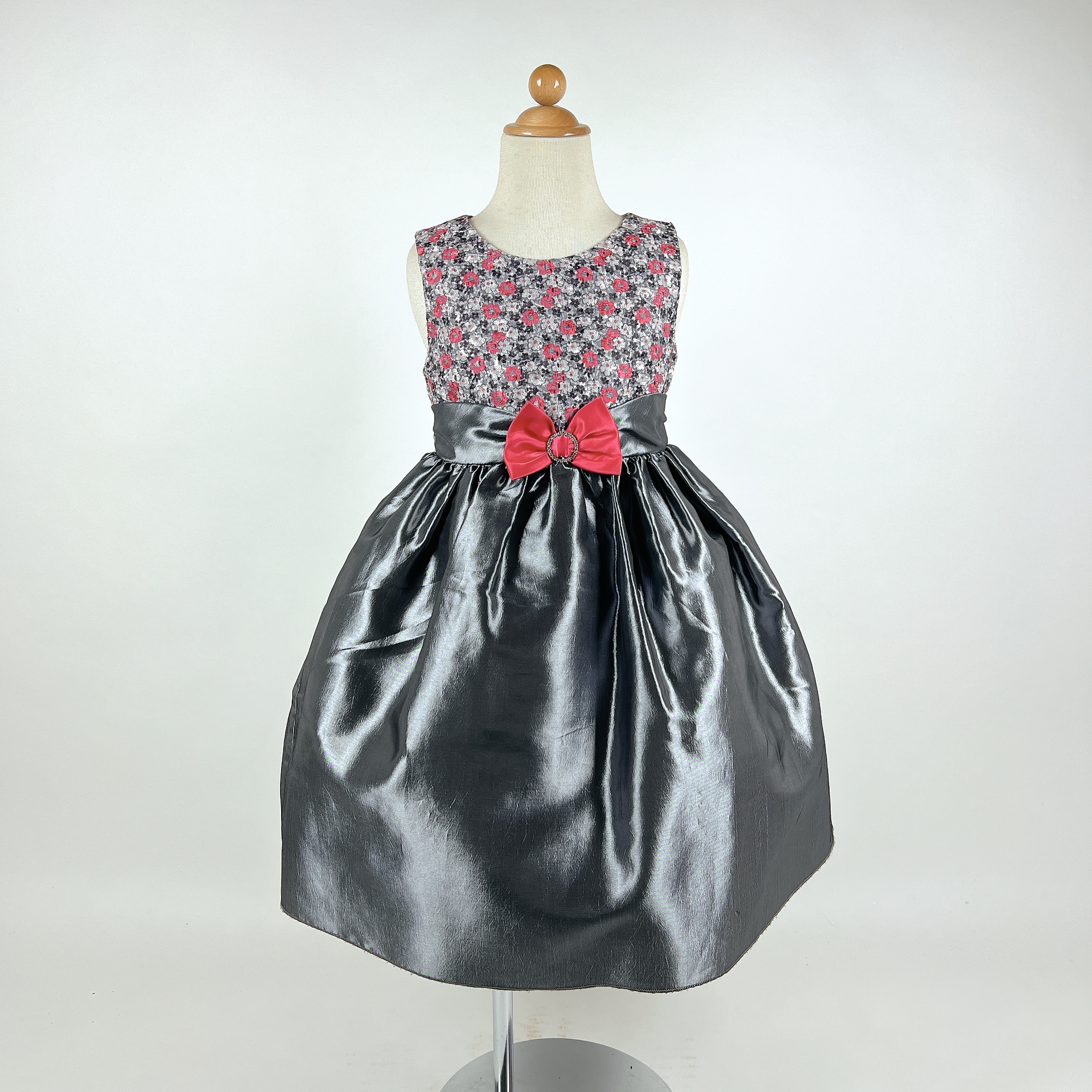 小花刺繍ベーシックドレス